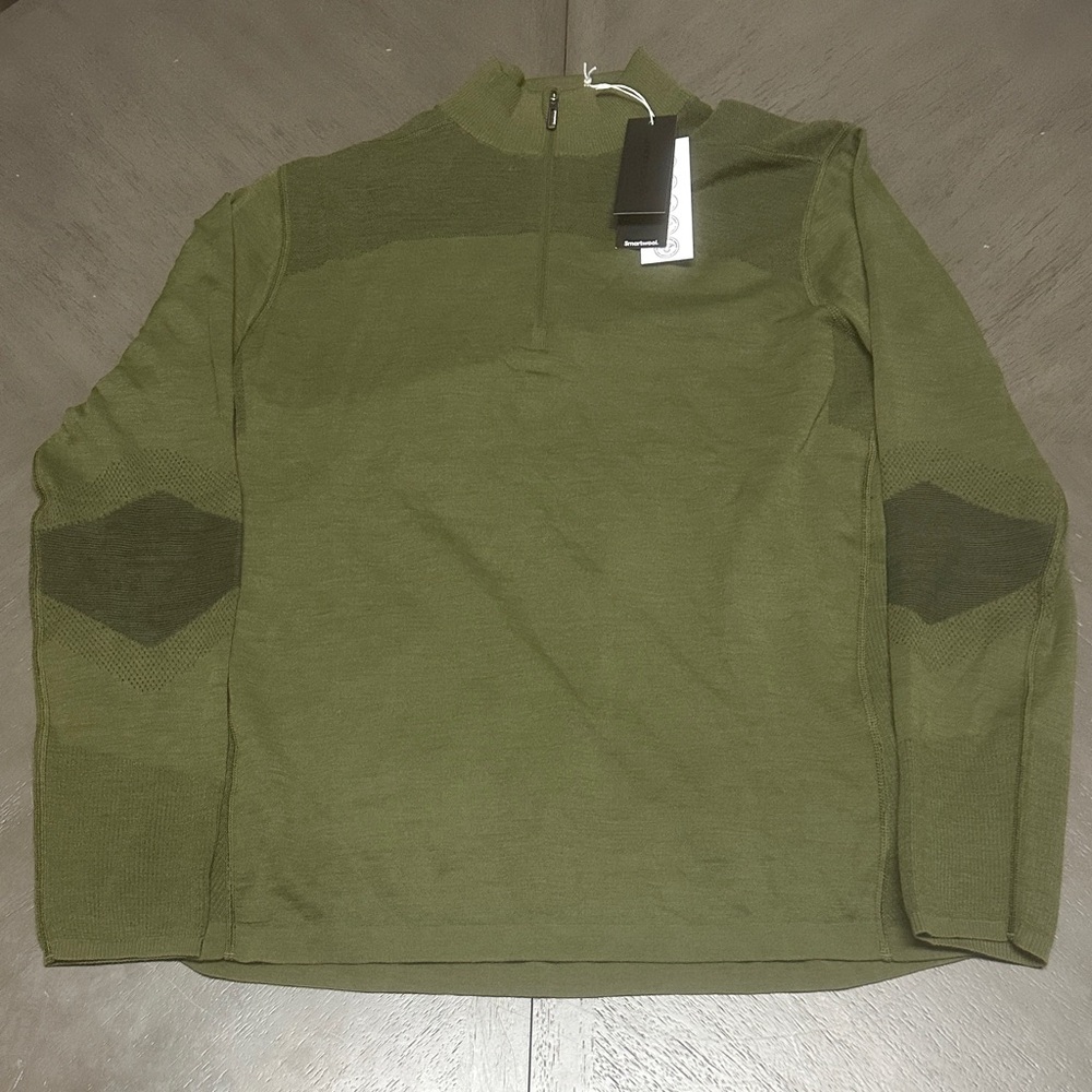 Smartwool Men's Forest Green Zip-Up Sweater